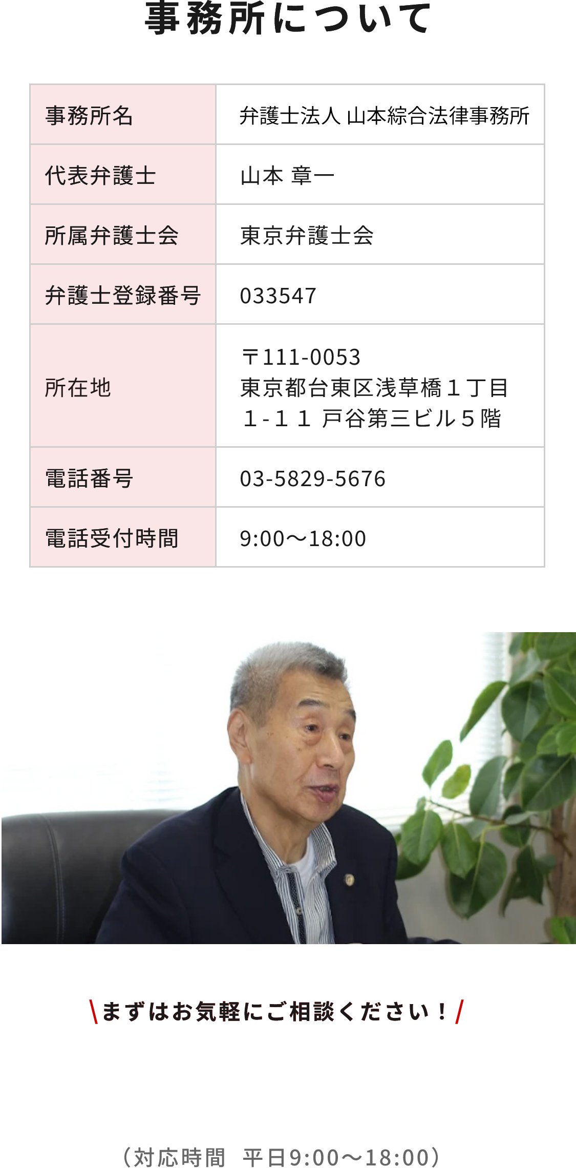 事務所について